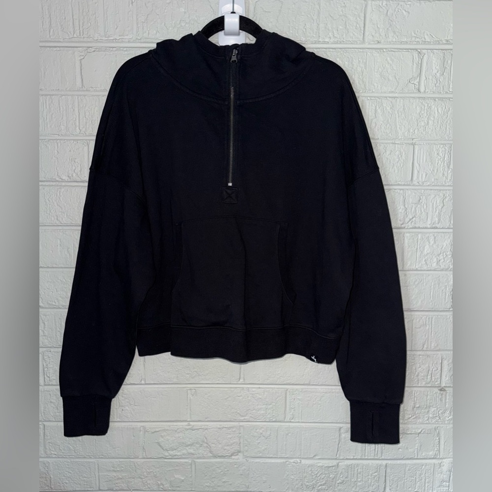 NWT JOYLAB women’s French Terry 1/2 Zip Hooded Pullover Sweatshirt Sz XS S M L✨